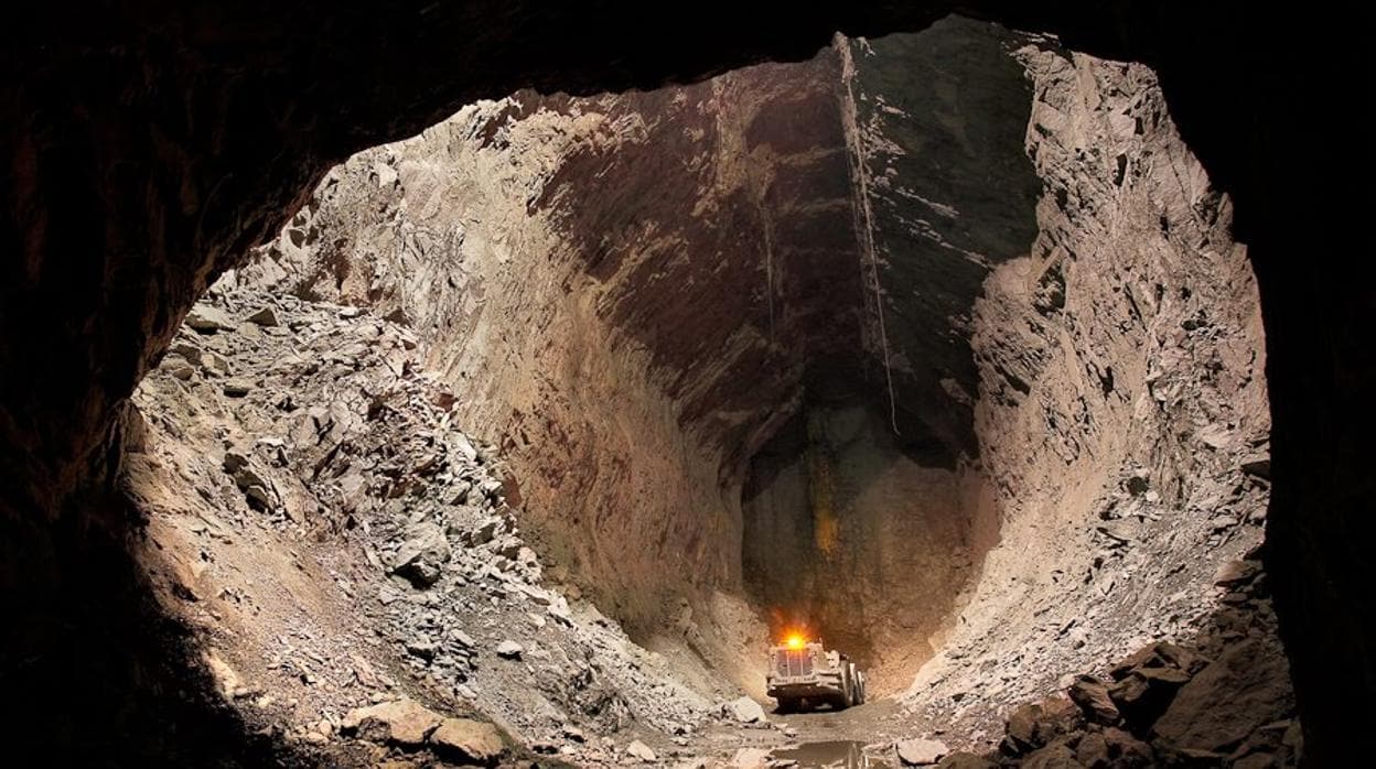Interior de una mina
