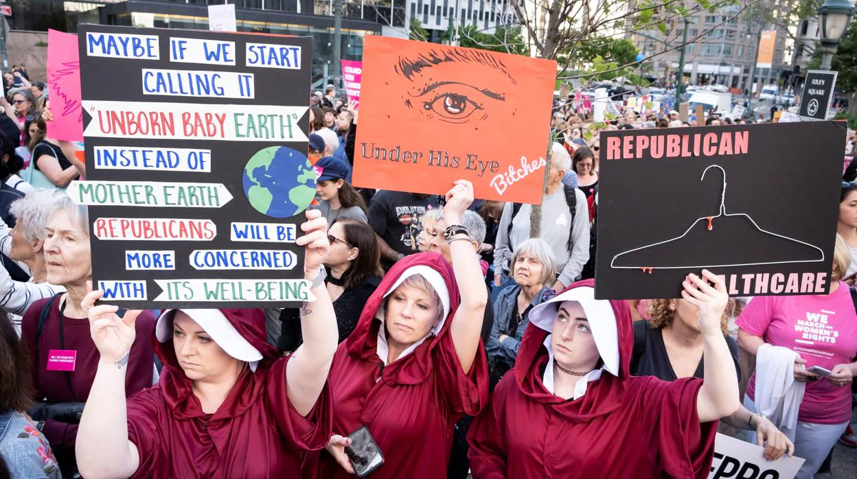 Manifestación a favor del aborto en Nueva York