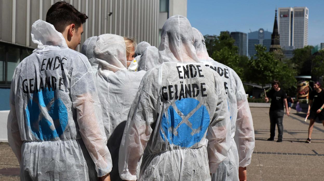 Activistas miembros de «Ende Gelände»