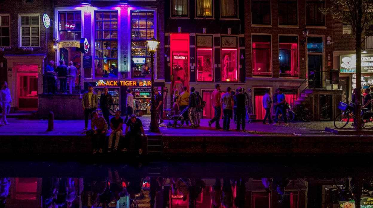 Calle del Barrio Rojo de Ámsterdam