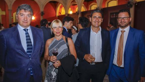 Miguel Javier Balonga, Carmen Marchena, Francisco Leal y Juan Antonio Valero García