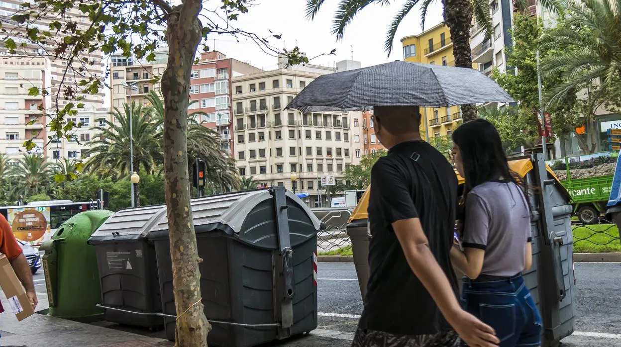Lluvia en Alicante, el pasado 6 de julio