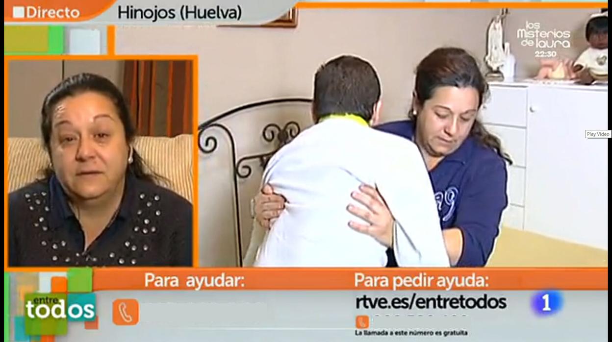 Loli durante su intervención en el programa de TVE