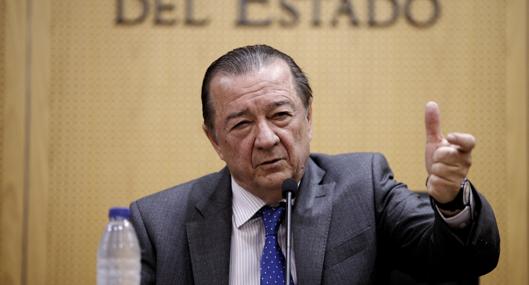 El fiscal Bartolomé Vargas, ayer en una rueda de prensa ofrecía en la sede de la Fiscalía General del Estado