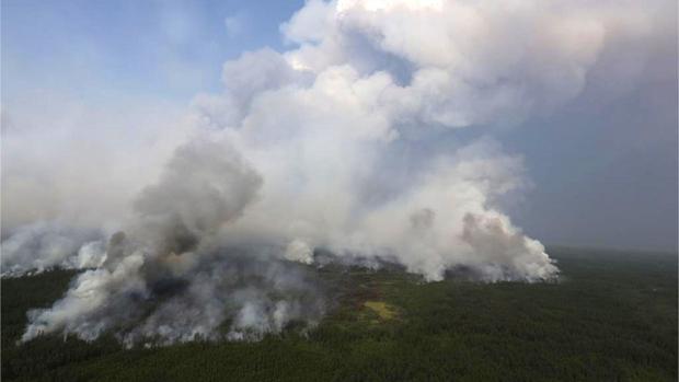 Los incendios de Siberia provocan una nube de humo más grande que la Unión Europea