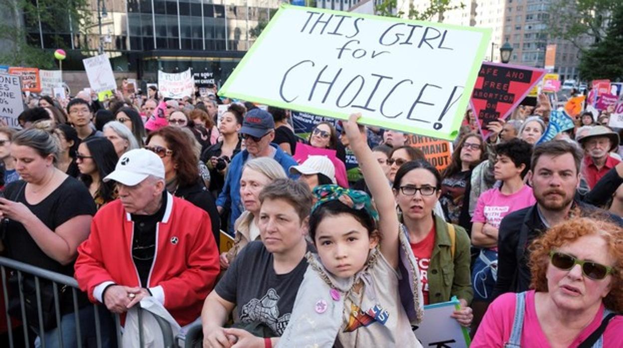 Manifestación a favor del aborto en Nueva York