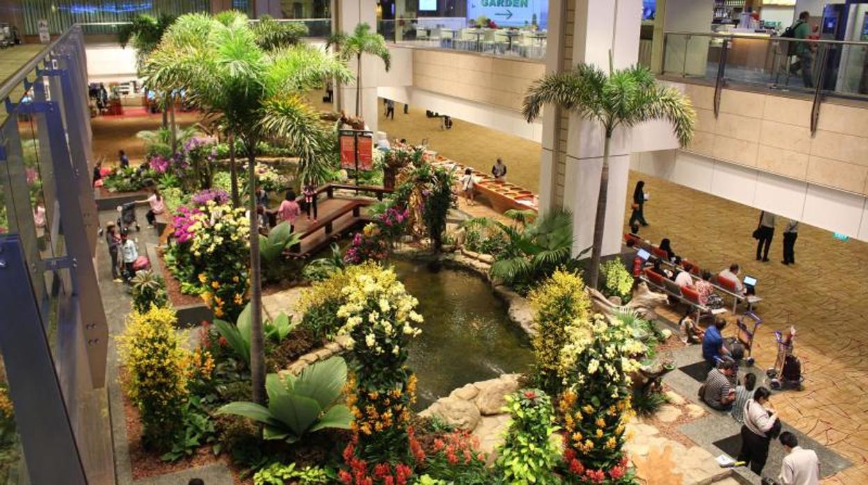 Imagen del aeropuerto Changi de Singapur