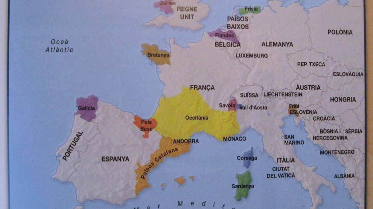 Los libros de los niños catalanes consideran a Cataluña un país independiente de España