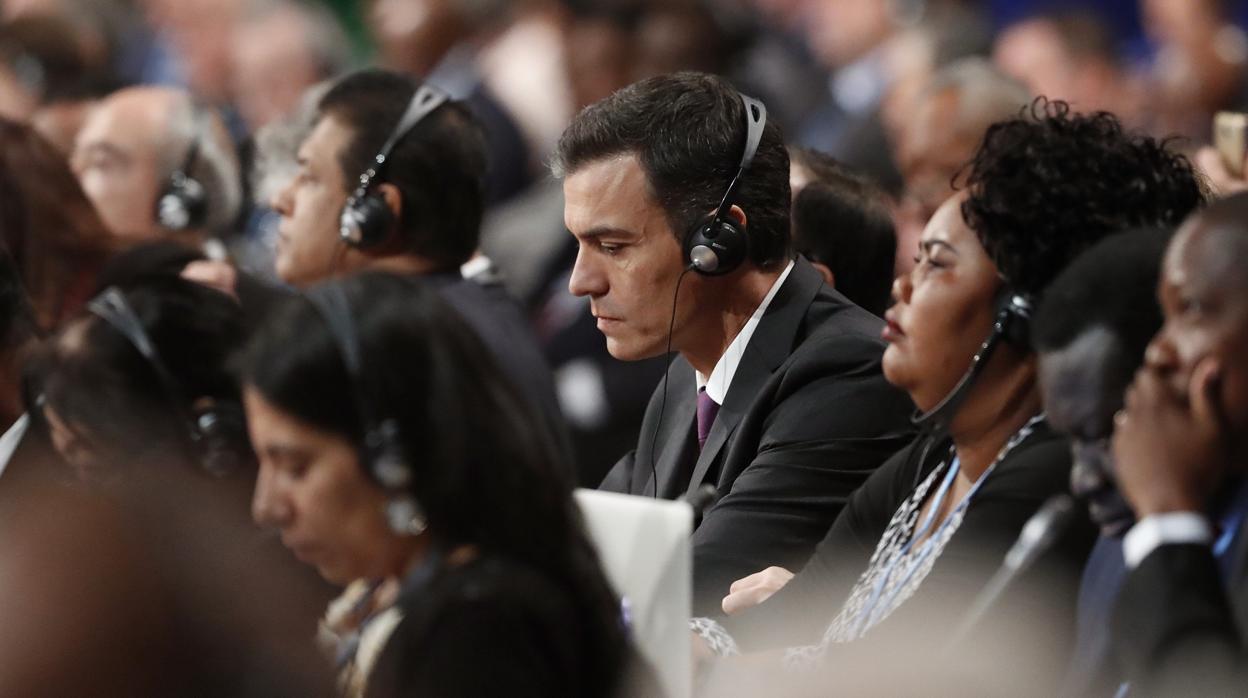 Pedro Sánchez en la CUmbre del CLima de 2018