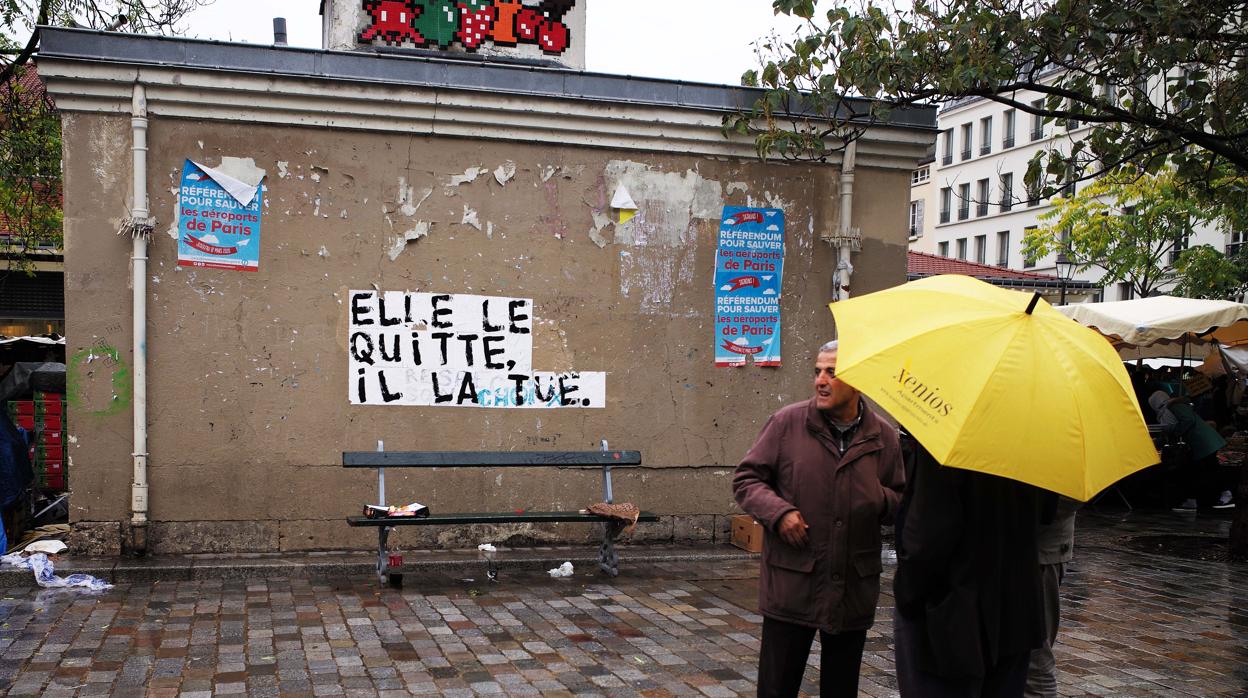 «Ella lo deja. Él la mata» París, Plaza de Aligre