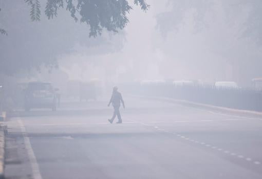 Contaminación atmosférica en Nueva Delhi