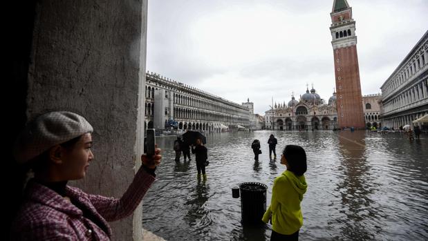 Vuelve el miedo a Venecia: «Acqua alta» a 129 centímetros