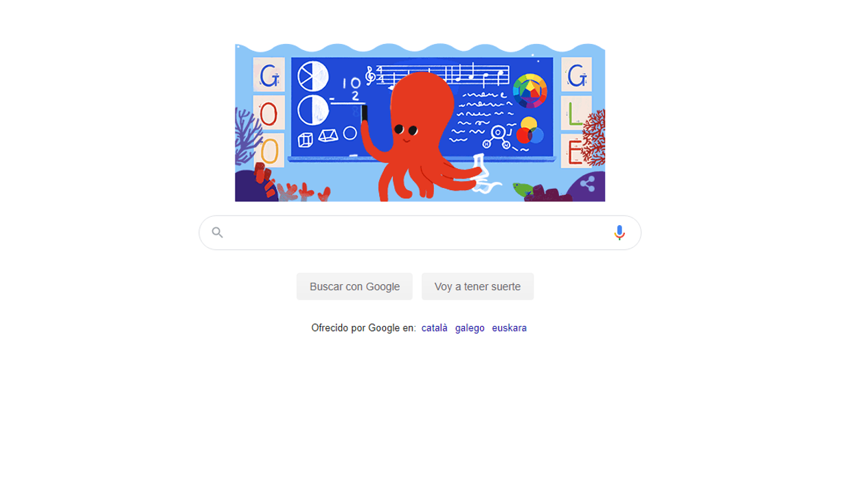 Doodle conmemorativo al Día del Maestro