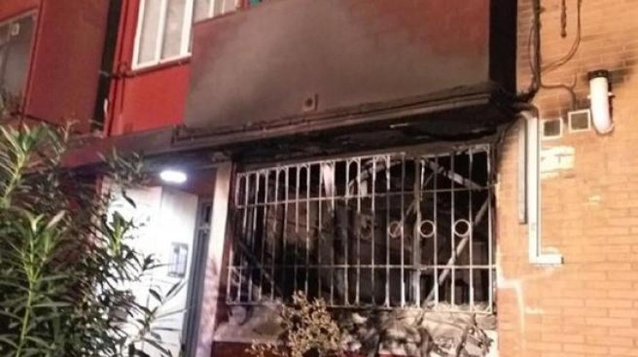 El bajo que se ha visto afectado por el incendio