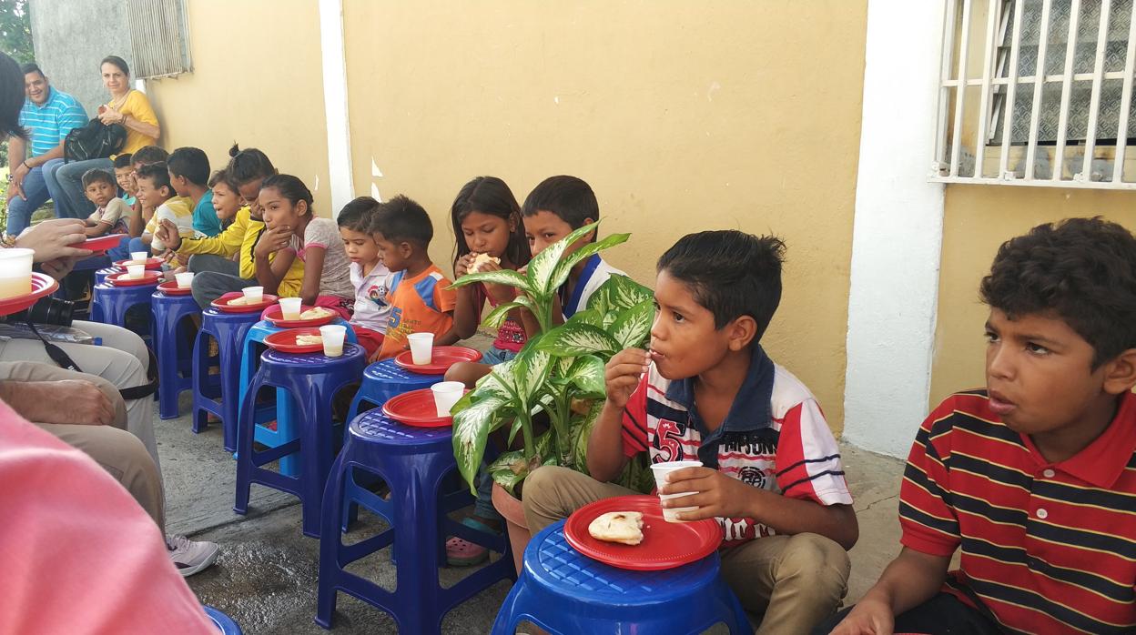 Comedor parroquial en la dióceis de Acarigua en el centro oeste del país