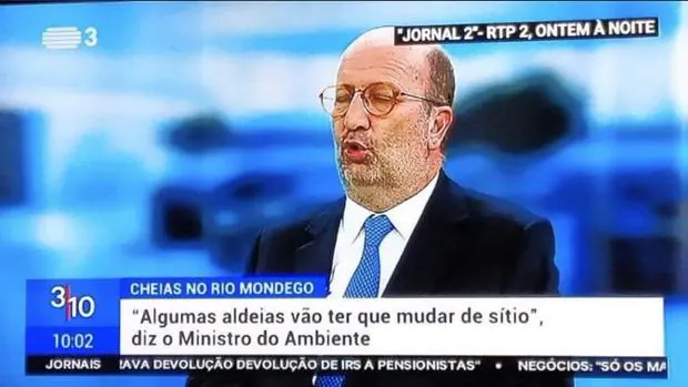El ministro de Medio Ambiente sugiere «cambiar de sitio» un cinturón de aldeas portuguesas inundadas