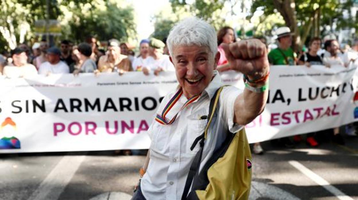 Boti García, en la manifestación del Orgullo 2019 en Madrid