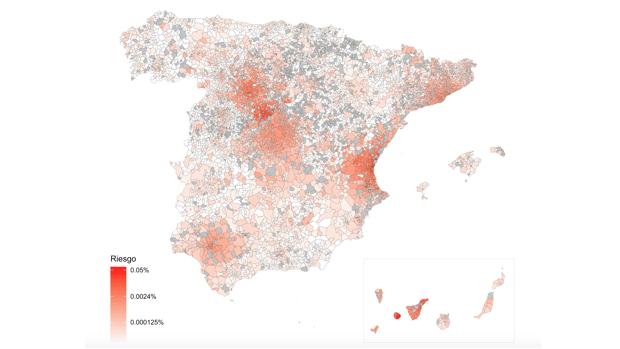 Desarrollan un modelo para predecir los sitios de España con más riesgo de coronavirus