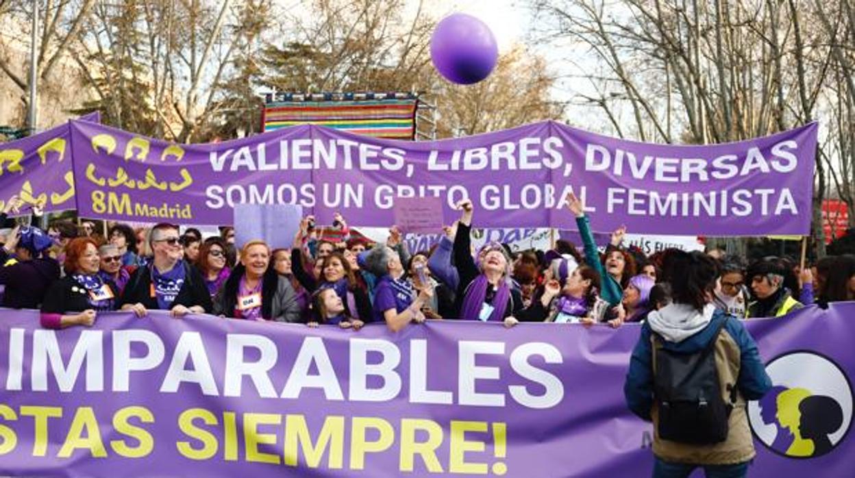 Imagen de archivo de la manifestación del 8-M de 2019