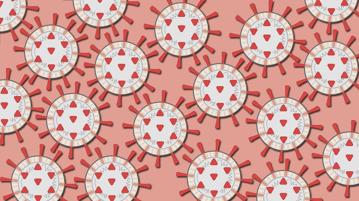 Representación del coronavirus