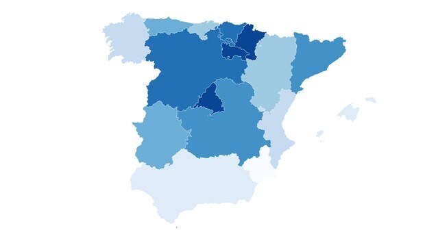 Las comunidades autónomas que están tan mal o peor que Madrid en relación a su población