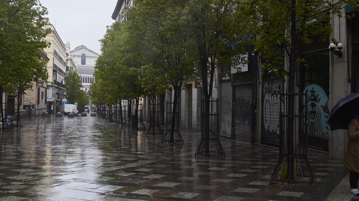 Calles de Madrid, vacías