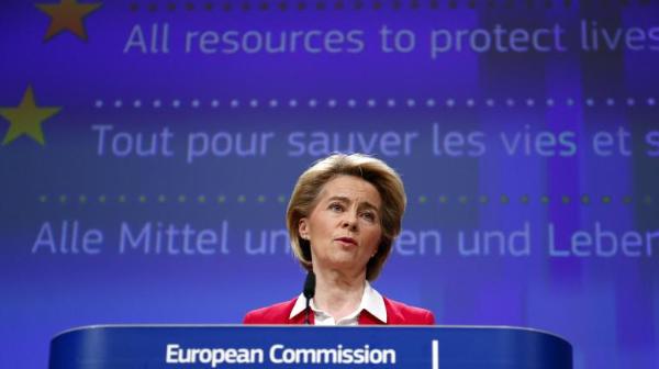 La presidenta de la Comisión Europea, Ursula von der Leyen