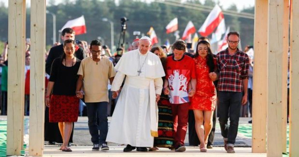 El Papa Francisco durante la JMJ de Cracovia en 2016