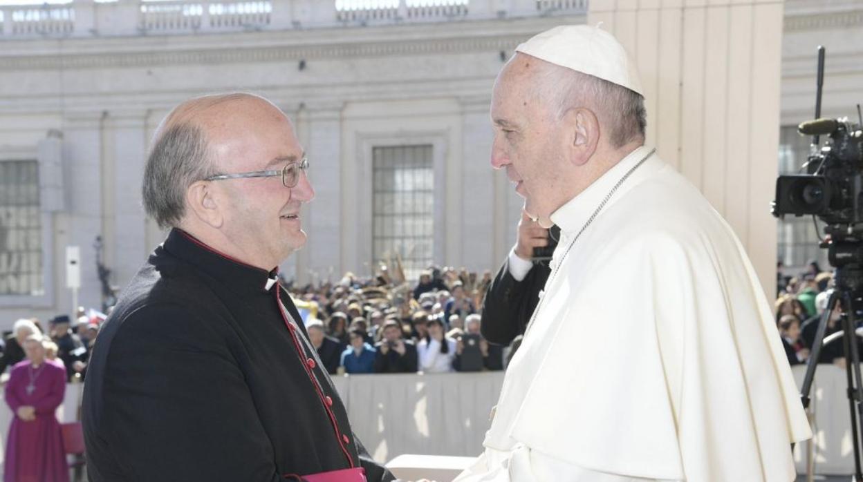 El Obispo de Menorca y el Papa Francisco