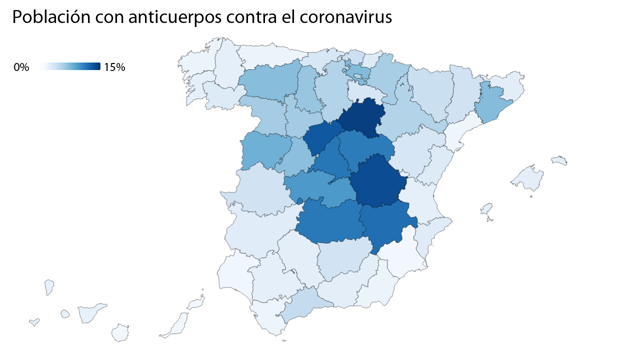 Al Gobierno le sale que un 2,7% de la población de Andalucía tiene anticuerpos frente al coronavirus