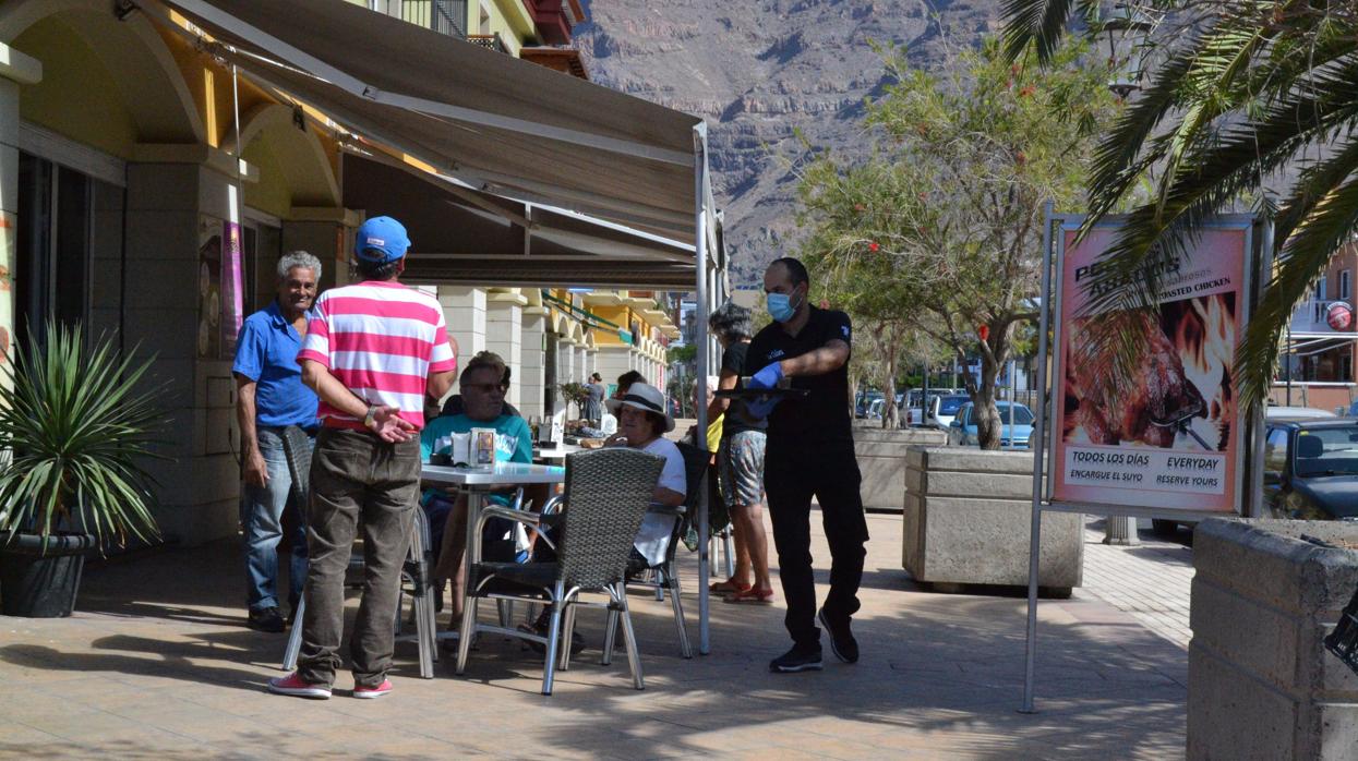 Una cafetería de Valle Gran Rey en La Gomera