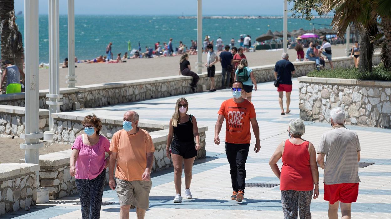 Paseo marítimo en Málaga, esta semana