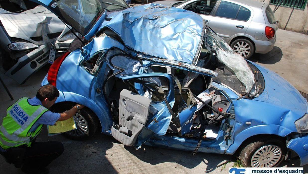 Accidente de tráfico en una población de Barcelona, Castellví de Rosanes