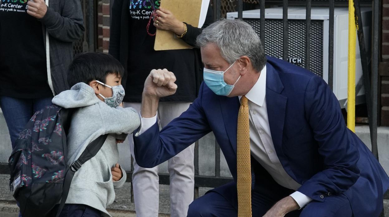 El alcalde de Nueva York, Bill de Blasio