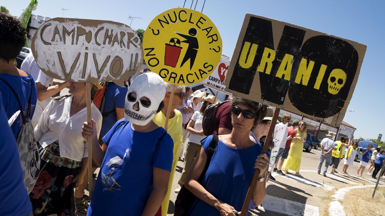 Protesta contra la mina en Retortillo, Salamanca