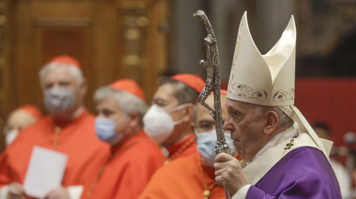 El Papa Francisco durante la misa de este domingo