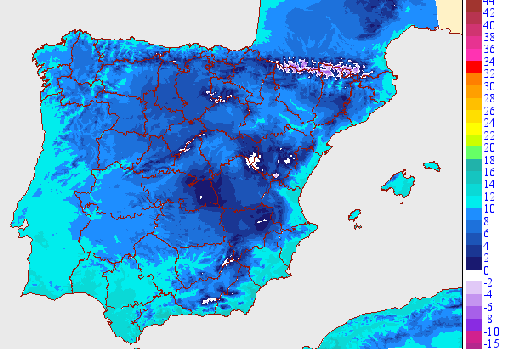 Máximas previstas para el martes