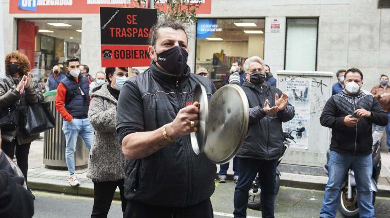 Protesta de los hoteleros de Cantabria