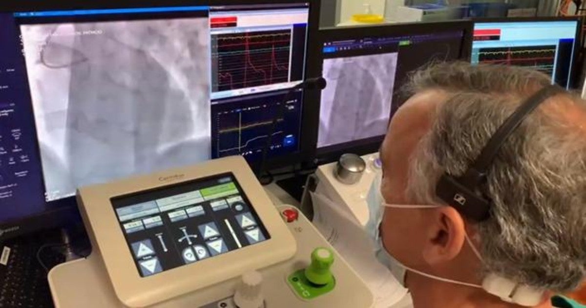 Introducción del catéter 'a distancia'