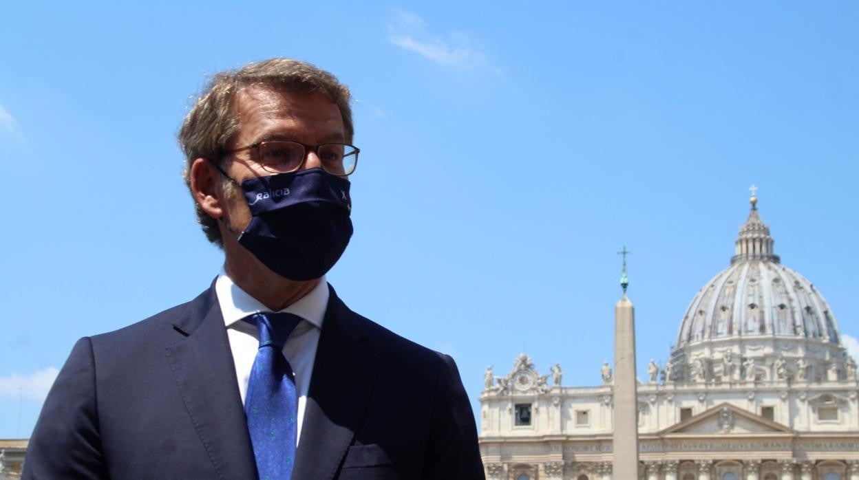 El presidente de la Xunta de Galicia, Alberto Núñez Feijóo, en el Vaticano