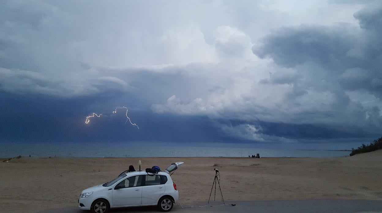 Una de las tormentas 'cazadas' por este aventurero