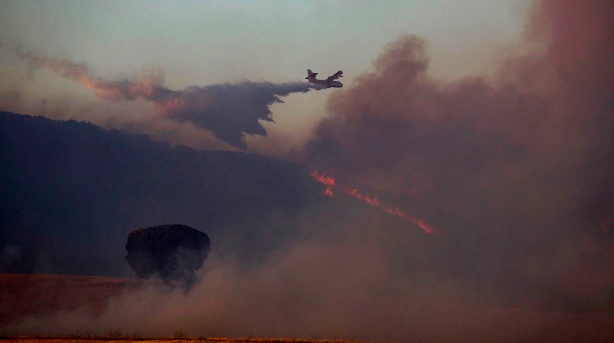 El incendio del monte de Yerga (La Rioja) ya afecta a 200 hectáreas