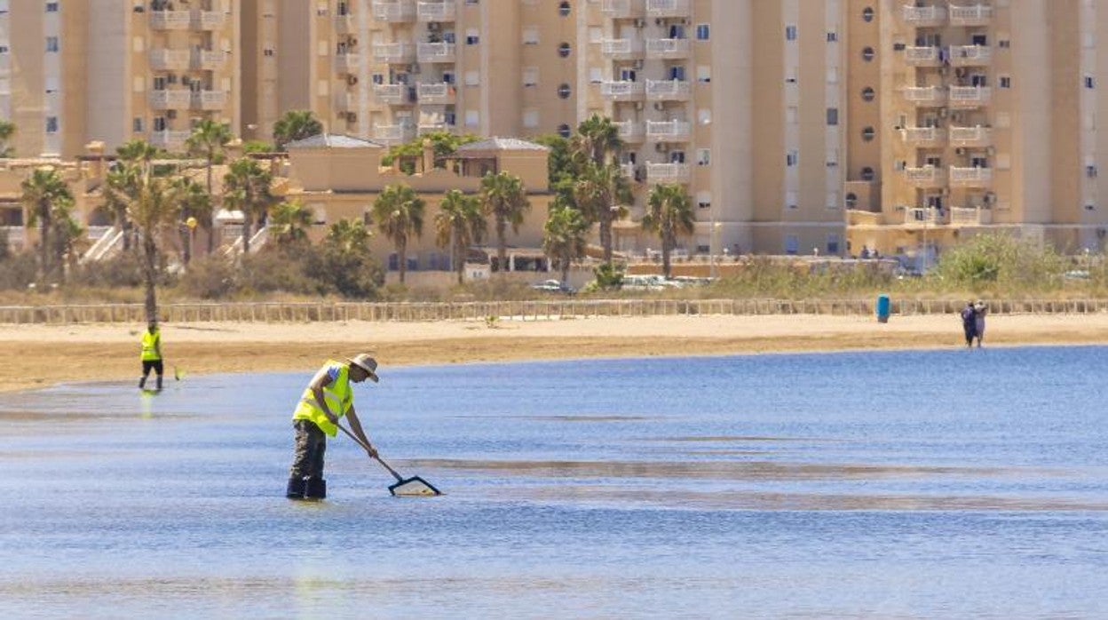 Playa de los Alemanes, en la Manga del mar Menor