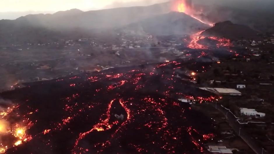 Las primeras 20 horas del volcán de La Palma