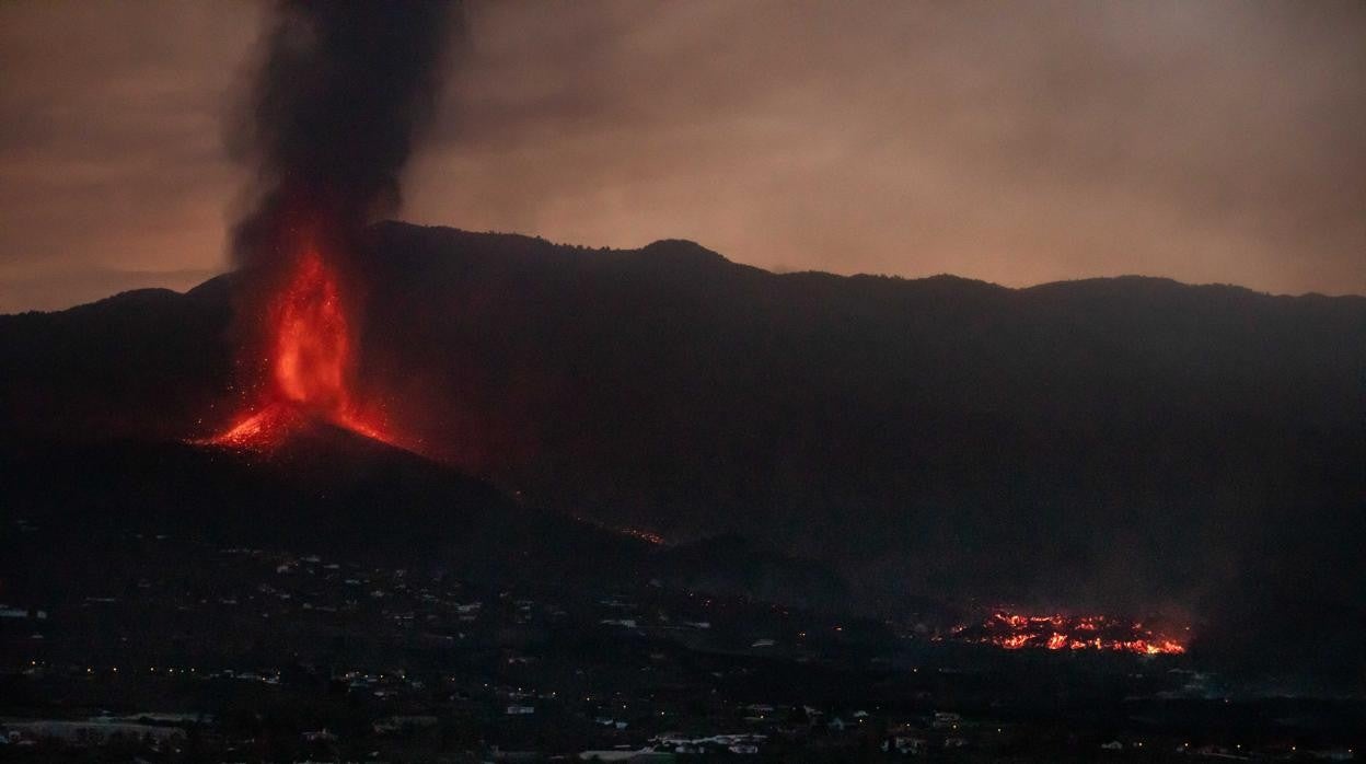 Volcán de Cumbre Vieja, en la isla de La Palma, Canarias