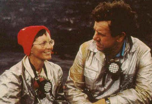 Katia y Maurice Krafft vivieron intensamente su pasión por los volcanes