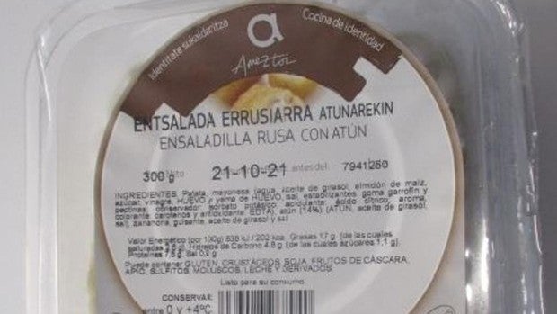 Sanidad lanza una alerta alimentaria por una ensaladilla rusa preparada