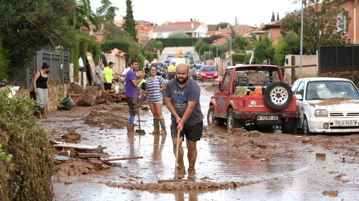 Limpieza de daños al paso de la última Dana que azotó Toledo