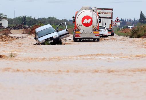 Vehículos atrapados