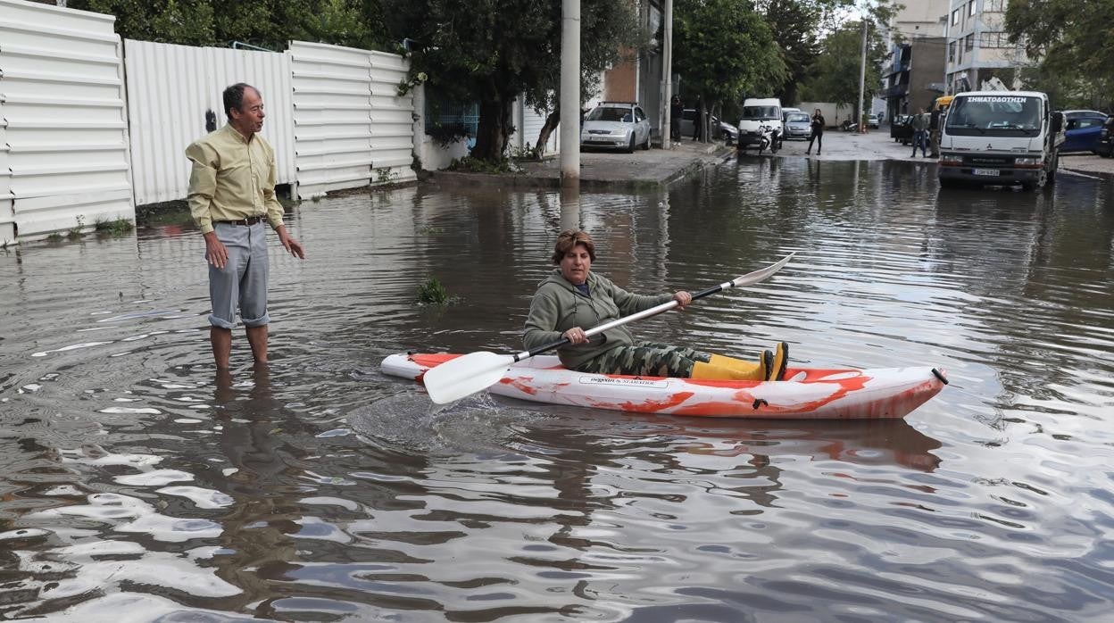 Grecia sufre fuertes inundaciones